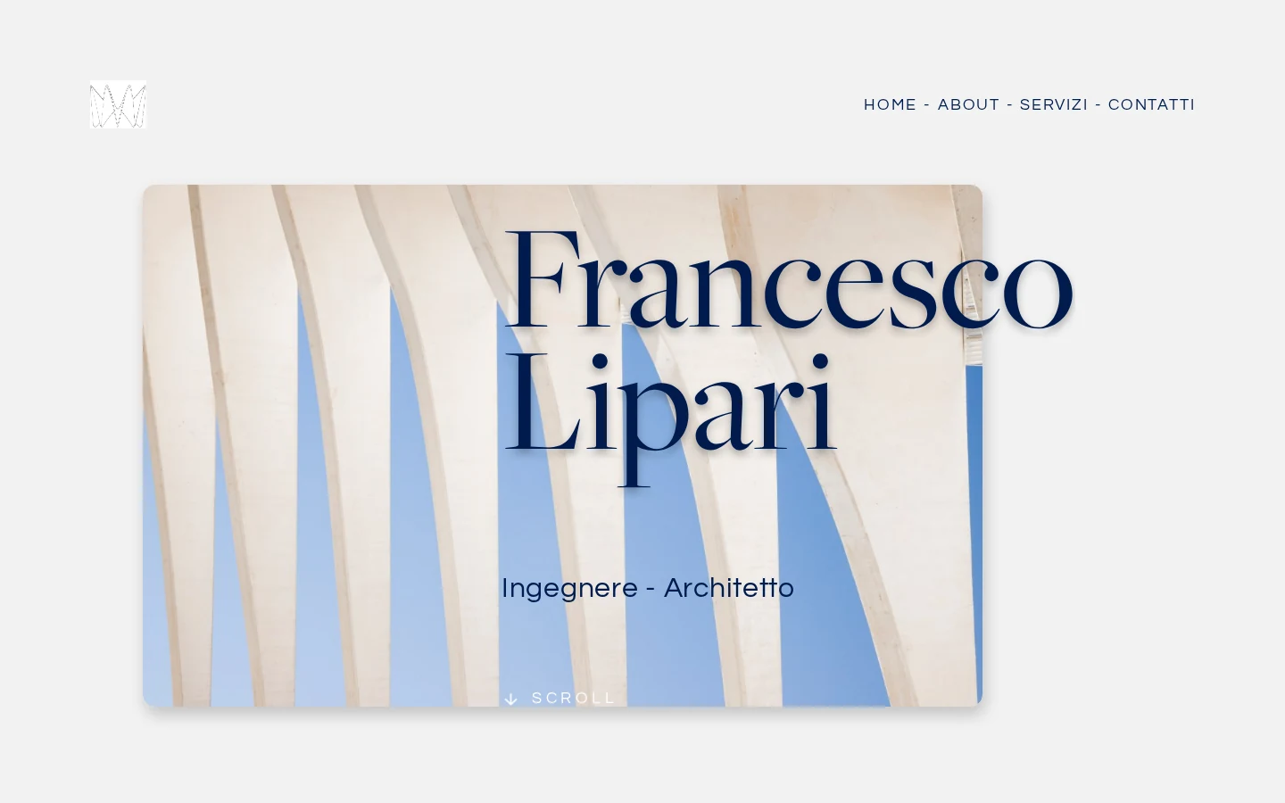 Screenshot of Portfolio Ing. Francesco Lipari