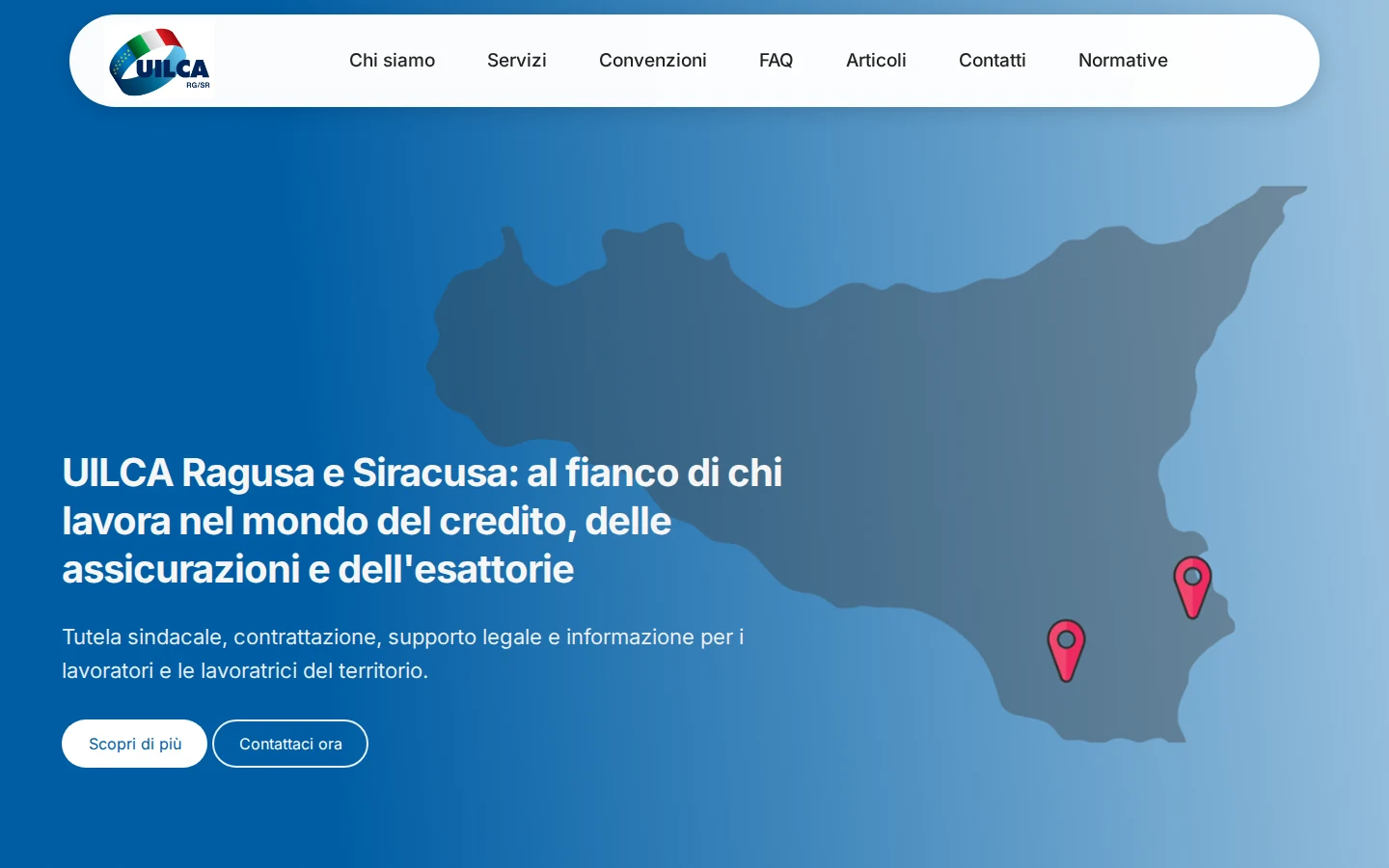 Screenshot of UILCA Ragusa Siracusa